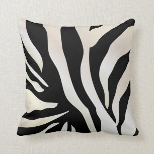 PixDezines diy achtergrondkleuren/zebra Kussen