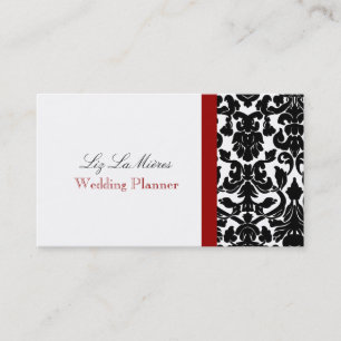 PixDezines/diy background/black flora damask Visitekaartje