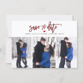 PixDezines DIY Color Modern Brusch Script Save The Date
