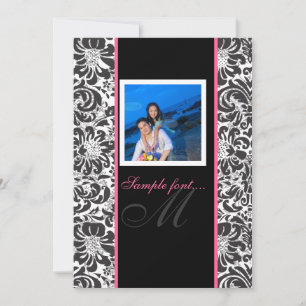 PixDezines diy event.. monogram fidora damask Kaart