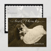 PixDezines DIY foto bedankt Briefkaart (Voorkant / Achterkant)