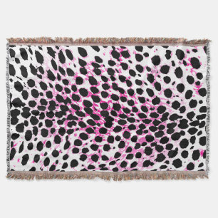 PixDezines DIY kleur/cheetah print Deken