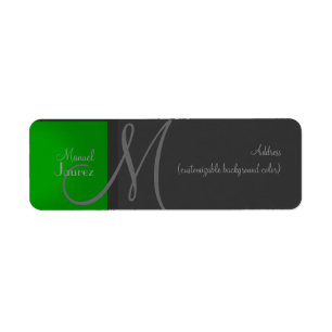 PixDezines DIY kleur monogram label