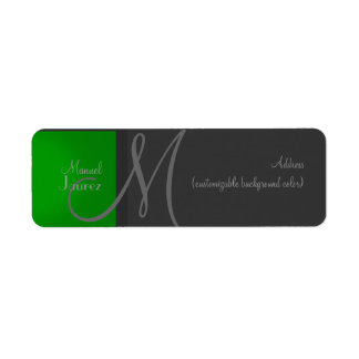 PixDezines DIY kleur monogram label