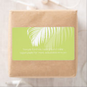 PixDezines DIY kleur! witte palmschijfjes Etiket (Insitu)