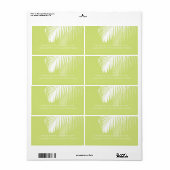 PixDezines DIY kleur! witte palmschijfjes Etiket (Full Sheet)