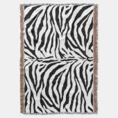 PixDezines DIY kleur/zebra print Deken (Voorkant Verticaal)