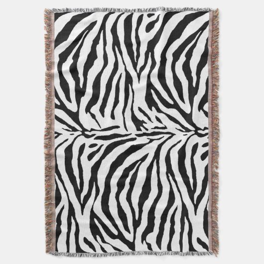 PixDezines DIY kleur/zebra print Deken (Voorkant Verticaal)