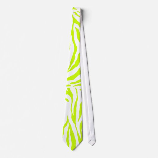 PixDezines DIY kleur zebra print Stropdas (Voorkant)