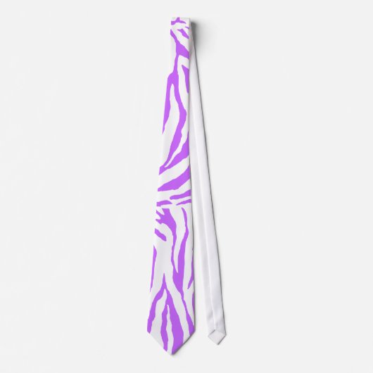 PixDezines DIY kleur zebra print Stropdas (Voorkant)