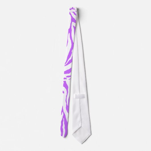 PixDezines DIY kleur zebra print Stropdas (Achterkant)
