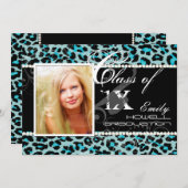 PixDezines diy kleuren/2012 Afstudeerders, cheetah Kaart (Voorkant / Achterkant)