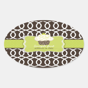 PixDezines diy lettertypen kleuren, sleutellijm cu Ovale Sticker