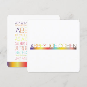 PixDezines DIYColor/typografie/bat mitzvah Kaart