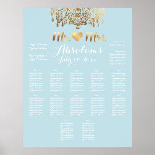 PixDezines DIYKleur/Gouden Kroonluchter/Hart/Stoel Poster