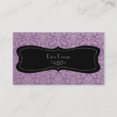 PixDezines doe-het-zelf kleur, flora damast Visitekaartje (Voorkant)