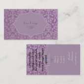 PixDezines doe-het-zelf kleur, flora damast Visitekaartje (Voorkant / Achterkant)