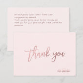 PixDezines doe-het-zelf kleur/monogram bedankkaart (Voorkant / Achterkant)