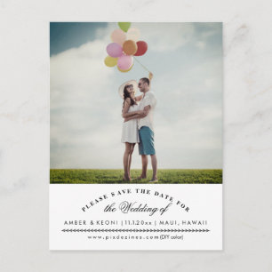 PixDezines doe-het-zelf kleur save the date Aankondigingskaart