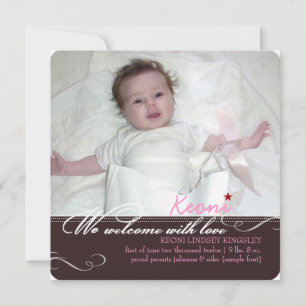 PixDezines doe-het-zelf kleuren, foto's geboorteaa Aankondiging