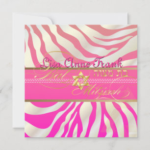 PixDezines doe-het-zelf kleuren/Roze zebra, Bat Mi Kaart