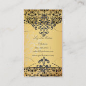 PixDezines  Dolcè damask/faux parchment Visitekaartje (Achterkant)