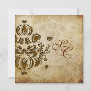 PixDezines  Dolcè Damask-uitnodigingen Kaart