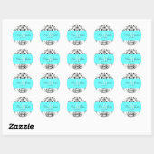 PixDezines dolcé damast diy kleur Ronde Sticker (Vel)