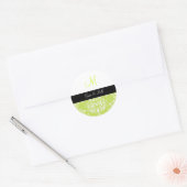 PixDezines dolcé damast diy kleur Ronde Sticker (Envelop)