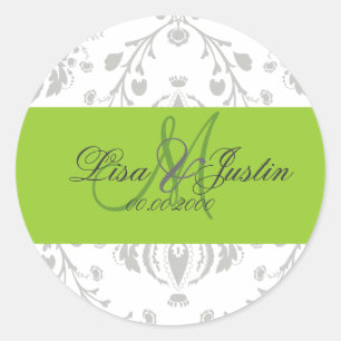 PixDezines dolcé damast diy kleur Ronde Sticker