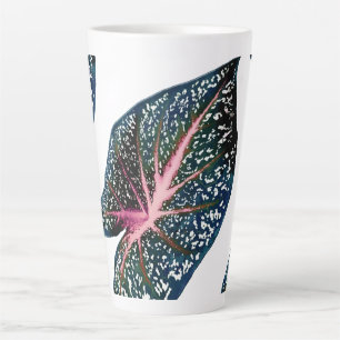 PixDezines Donker Bos Groen Caladium Latte Mok