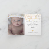 PixDezines Doop Goud Script Lettertype Kaart (Binnen)