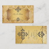 PixDezines  droogplaats demper/perkament Visitekaartje (Voorkant / Achterkant)