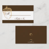 PixDezines Eikels/Faux Goud/Plaatskaarten Plaatskaartje (Voorkant / Achterkant)
