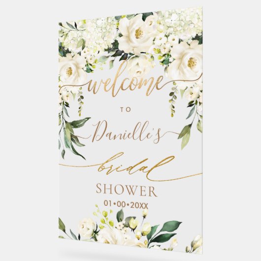 PixDezines Elegant Blush Roze Rozen Anthuriums Acryl Bord (Hoek)