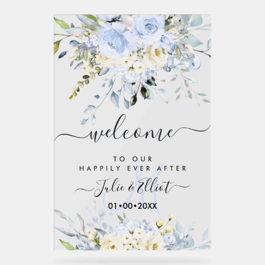 PixDezines Elégant Dusty Blue Gum Eucalyptus (Recto)