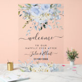 PixDezines Elégant Dusty Blue Gum Eucalyptus (Mariage)