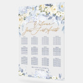 PixDezines élégant Dusty Blue Hyde Seating Chart (Angle)