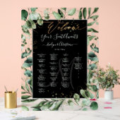 PixDezines Elegant Eucalyptus Alpha Zitplaatskaart Acryl Bord (Huwelijk)