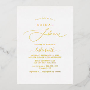 PixDezines Elegant Luxe Vrijgezellenfeest Folie Uitnodiging