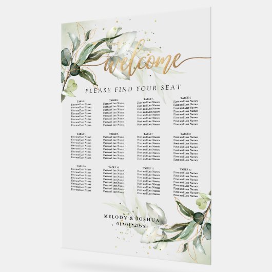 PixDezines Elégant Rustique Eucalyptus Seating Cha (Angle)