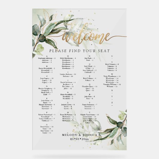 PixDezines Elégant Rustique Eucalyptus Seating Cha (Recto)