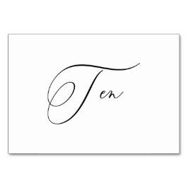 PixDezines Elegante romantische kalligrafie tien 1 Kaart