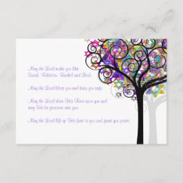 PixDezines Enclosures Tree of Life Bat Mitzvah Informatiekaartje
