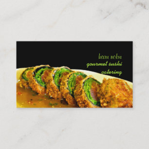 PixDezines Encrusted Panko, Searing Ahi Sushi Visitekaartje