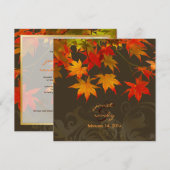 PixDezines esdoornbladeren/herfst evenement Kaart (Voorkant / Achterkant)