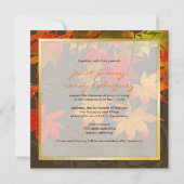 PixDezines esdoornbladeren/herfst evenement Kaart (Achterkant)