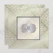 PixDezines Étienne Damask Kaart (Voorkant / Achterkant)