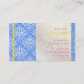 PixDezines Étienne Damask Visitekaartje (Achterkant)