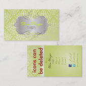 PixDezines Étienne Damask Visitekaartje (Voorkant / Achterkant)